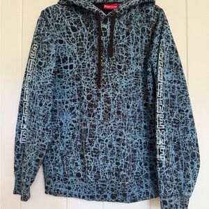 Supreme Blue and Black Hoodie